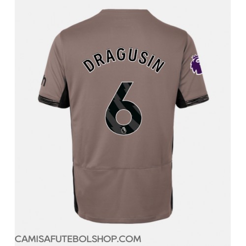 Camisa de time de futebol Tottenham Hotspur Radu Dragusin #6 Replicas 3º Equipamento 2023-24 Manga Curta